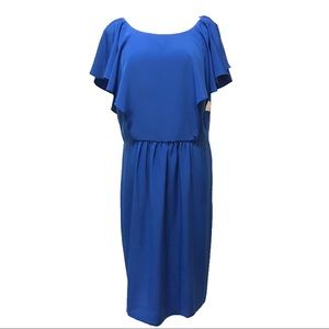 Blue Dress Size 12 Cocktail Modest Knee New Loose